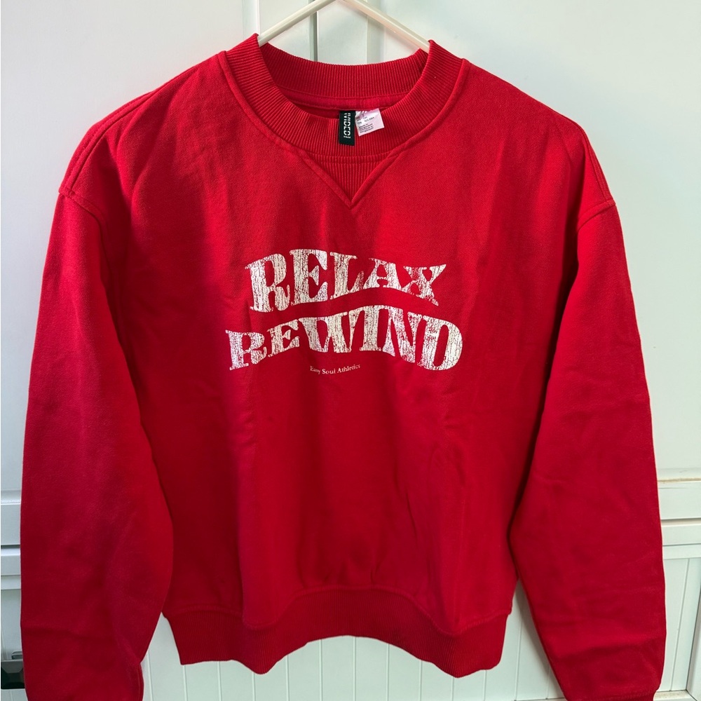 Relax Rewind Red Sweater